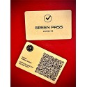 Stampa il tuo green pass su card in PVC color ORO O ARGENTO