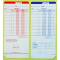 Cartellini mensili per orologi timbracartellino, CARTELLINO mod. UT 2000