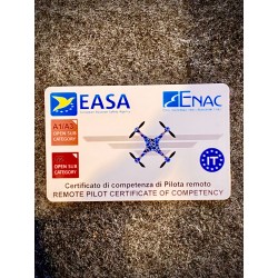 Card Patentino Drone A1- A2 - A3 - STS formato carta di credito