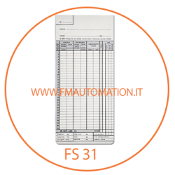 SCHEDE MARCATEMPO O CARTELLINI PER F.S.31 F.LLI SOLARI 500 pezzi