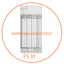 SCHEDE MARCATEMPO O CARTELLINI PER F.S.31 F.LLI SOLARI 300 pezzi