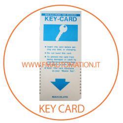 KEY-CARD per programmazione timbracartellino MAX 1500