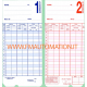 Schede marcatempo CARTELLINI seiko QR-350/550 confezioni da 100 pezzi