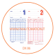 Schede marcatempo CARTELLINI seiko QR-350/550 confezioni da 100 pezzi