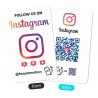 Seguici su Instagram Biglietto da visita NFC piu barcode