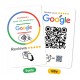 Carta con tecnologia NFC senza contatto + codice QR per la raccolta delle recensioni dei clienti