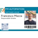 TESSERINO RICONOSCIMENTO IDENTIFICATIVO IN PVC FORMATO CARTA DI CREDITO