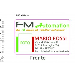 BADGE E TESSERINI PERSONALIZZATI PER ASSOCIAZIONI O TESSERE FEDELTA'